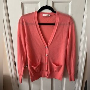 Tory Burch coral colored cardigan - Size Small